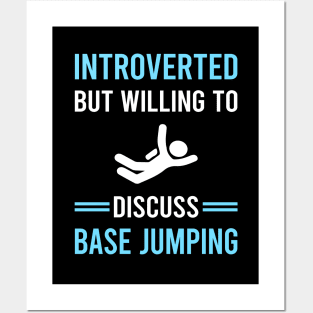 Introverted Base Jumping Jump Jumper Posters and Art